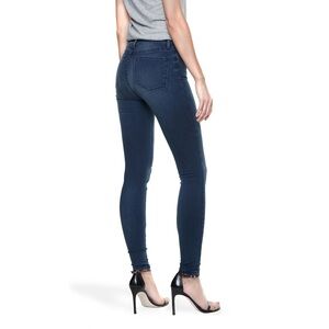 Mott & Bow Women’s Mid-Rise Skinny Ann Jeans | Medium Blue Denim | 27